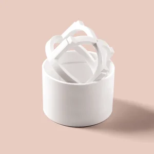 Ivory Adjustable Makeup Sponge Holder Fits Any Shape Cosmetic Blender Travel Case Plastic