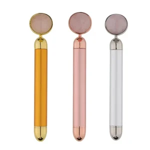 Jade Facial Massage Roller for Face Green Stone Anti Cellulite Wrinkle Facial Skin Care Massage Roller Lifting Tools