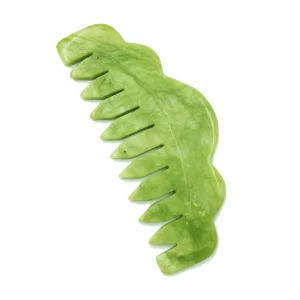 Jade Green Comb Jade Stone Scraping Massage Tool Gua Sha Board