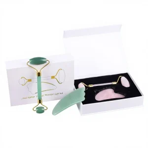 Jade Gua Sha Board Rose Quartz Massage Roller Gua Sha Set Eye Massage Stick Roller Massager Model DSTZ 01 145x58x20cm