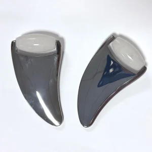 Jade Natural Gua Sha Ice Roller Beauty Tool with Custom Logo for Face Lifting and Eye Care