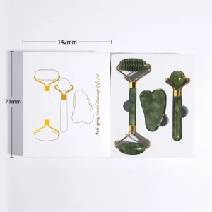 Jade Roller Facial Care Tools Neck Body Facial Serum Guasha Massage Gift 3PCS Beauty Care Tools