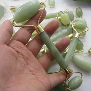 Jade Roller Facial Massage Tool for Skin Lift and Relaxation
