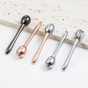 Jingwang YSB20001 Makeup Tools Pumpkin Head Eye Cream Massage Stick Facial Mask Spoon Metal Mini Cosmetic Spatula