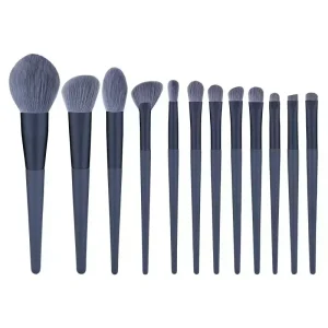 KE REN MEI Multifunctional Synthetic Fibre Plastic Handle Multi Style Eye Shadow Face Eyes 12 Piece Makeup Brushes Set