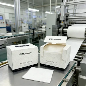 KMCleanse Nonwoven Biodegradable Face Towel Disposable Viscose Soft Facial Towel Disposable Bathroom Towels
