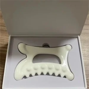 Korea Blood Circulation Ceramic Gua Sha Lymphatic Drainage Tool Ceramic Physical Massage Scraping Gua Sha Board for Body Facial