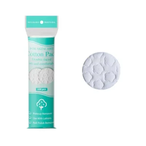 LD821 LOUDULY Cosmetic Cotton Pads 3 Layer Lock stitched Edge Eco Friendly Soft Absorbent Packaging with Custom Logo