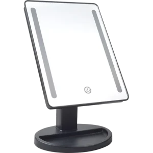 LED Makeup Mirror With Light Ladies Makeup Lamp With Storage Desktop Rotating Mirror Cosmetic Mirrors Christmas Gift
