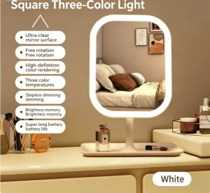 LED Makeup Mirror with Three color Dimming and Touch Switch