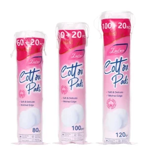 LMLTOP 80/100/120Pcs Spunlace Cotton Pads Plain Weave Makeup Remover Wet Compress Multi-use Lint-Free Pure Cotton Pads V04-V06