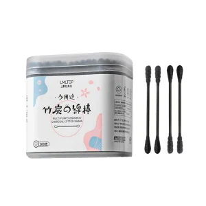 LMLTOP Bamboo Cotton Buds Dual Head Cotton Swabs Soft Makeup Tools Makeup Swab 100% Cotton Buds for Ear Cleaning A653
