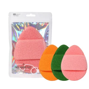 LMLTOP Eco friendly Konjac Face Wash Sponge Soft Puff Waterdrop Makeup Remover Facial Large Exfoliating Soaking Washing PuffY013