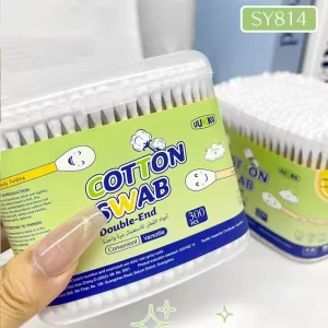LMLTOP Factory 500pcs Spiral Tip Paper Stick Baby Cotton Swab Biodegradable Cotton Bud
