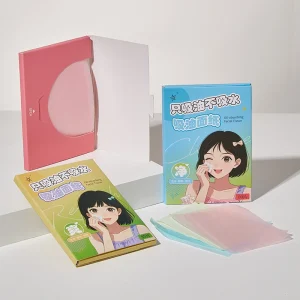 LMLTOP Factory Price 80pcs Pack Natural Oil Absorbing Sheets for Face Facial Cleaning and Blotting Oil As Oil Control Paper