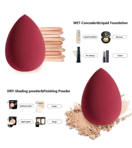 LOW MOQ Multicolor Beauty Sponge Soft Non Latex Makeup Sponge Puff Foundation Beauty Sponge Custom logo