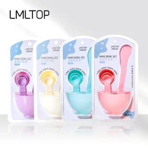 Lameila Manufacturer Cosmetic Face Mask Applicator Brush Spatula Mask Mixing Bowl With Measuring Spoon 6 in 1set 9064
