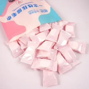 Lampure Compress Face Towel Individual Packing 15pcs bag 20*20cm Disposable Facial Tissue Towel Travel Portable Cleaning Towel