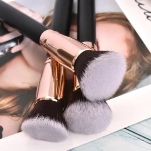 Large Cosmetics Wood Brush Handle Single Black Beauty Powder Brush Single Makeup Brushes Makeup Tools Set