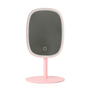 Large Lighted Makeup Mirror Tabletop Light-Up Mirror with Lights for Desk Bedroom Dressing Room