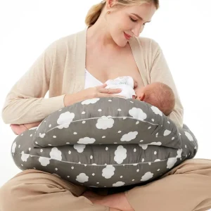 Large Nursing Pad With Adjustable Waistband and Detachable Cover Suitable for Breastfeeding and Container Feeding