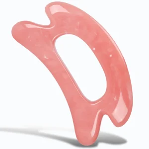 Large Resin Guasha Massage Board Muscle Scraping Plastic Pink Yellow Gua Sha Scraper Facial Massage Gua Sha for Body