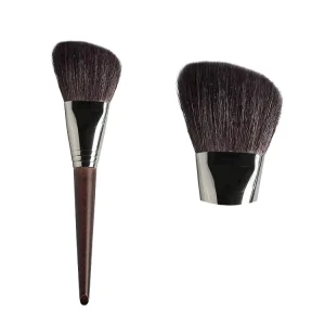 Large Single Goat Hair Powder Highlight Brush Wood Handle