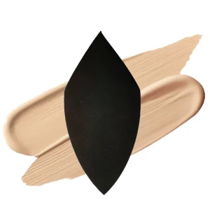 Latex Free Makeup Sponge Black Customized Logo Makeup Blender Soft Cosmetic Rocket Shape Makeup Sponges