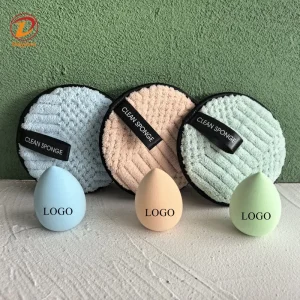 Latex Free Vegan Makeup Sponge Set with Soft Feeling Washable Design for Liquid Cream Powder Foundation Blending