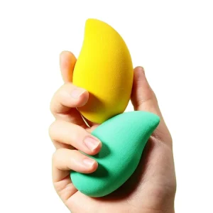Latex Free and Vegan Makeup Sponge Blender Mango Shape Beauty Makeup Sponge Egg