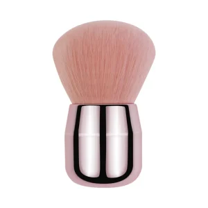 Lattis Luxury Bling Single Rose Gold Kabuki Makeup Brush Plastic Handle Super Soft Synthetic Hair Multi Function for Face