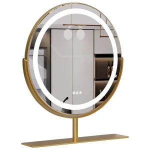 Led Makeup Mirror With Light Desktop Small Mirror College Dormitory Mirror With Light