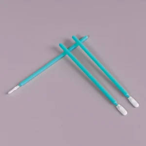 Lint Free Green Blue Paddle Head Clean Cotton Bud 100pcs Bag