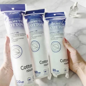 Lint Free Non Woven Cotton Rounds Pads Soft High Absorbency Facial Cleansing Pads for Makeup Removal & Toner Sensitive Skin