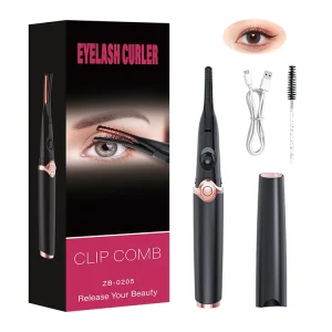Long Lasting Rechargeable Electric Heated Plastic Cosmetic Curling Effect Eyelash Curler Professional Salon Use Women