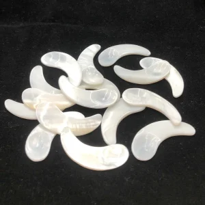 Low MOQ Mini Cosmetic Mask Spatula Cream Facial Jar Mother of Pearl Shell Spoon