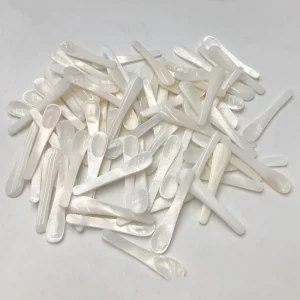 Low MOQ Mini Mother Pearl Caviar Spoon Natural Shell Eco Friendly Modern Simplicity Non Toxic Recyclable Facial Cream