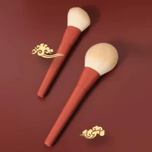 Luxury Custom Logo Premium Wooden Handle Face Use Brushes 9pcs Professional Concealer Makeup Brush Set Women