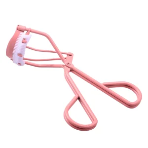 Luxury High Quality Stainless Steel Pink Eyelash Curler Comb Lift Function Korean Style ELC028 Model