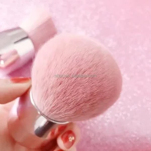 Luxury Large Single Eco Body Face Nail Flat Top Powder Cosmetic Makeup Brushes Dense Facial Kabuki Brush for Make up