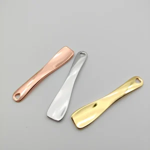 Luxury Rose Gold Silver Metal Mini Small Eye Face Facial Cream Skin Care Mask Makeup Spoon Cosmetic Spatula