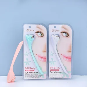 M1059 Pink Portable Handheld Eye Care Massage Roller Pen Shape Eye Cream Massager Private Label Jade Roller