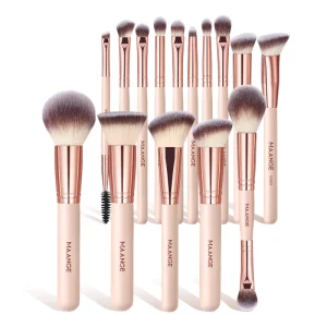 MAANGE 15PCS Cosmetics Brushes Foundation Eyeshadow Private Label and Customizable Makeup Tools Professional Makeup Brush Set
