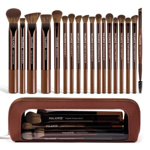 MAANGE 18pcs Beauty Makeup Tools Hight Quality Makeup Brushes for Efficient Application Foundation Blending Travel Beauty Tools