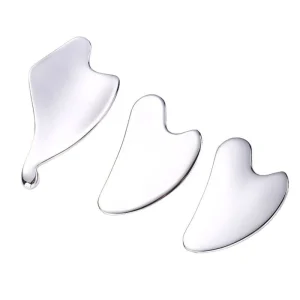 MEINI MN GS Custom Logo Facial Scraping Body Guasha Massage Tools 304 Stainless Steel Face Board Plug Free for Home Use Ganzhou