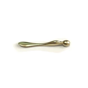 MEINI MN M09B Long Term Factory Production Gold Color 7cm Zinc Alloy Metal Facial Beauty Spoon Eye Cream Massage Stick