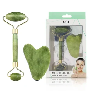 MEJ 100% Real Natural Jade Face Roller for Face Eyes Neck
