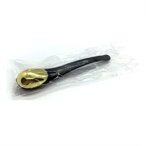 MN-M23 Custom Logo Eye Massage Stick Metal Texture Metal Ball Facial Spoon Spatula for Makeup Cream Application