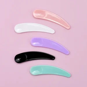 Macaron Color Facial Mask Spoon Cosmetic Small Scoop Portable Face Cream Scoop Reusable Makeup Spoon Beauty Spoon