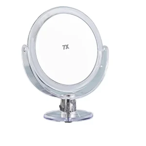 Make Vanity Mirror Makeup Mirror With Stand 1X 2X Magnification Double Sided 360 Degree Magnifying Mirror Dressing Bathroom